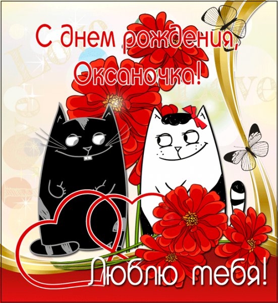 Коллаж Ксюше с черным и белым котом